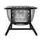 Armen Living Tutti Frutti Indoor Outdoor Bar Height Bar Stool in Black Brushed Eucalyptus Wood with Gray Rope LCTFBAGRBL30 - alternate 8